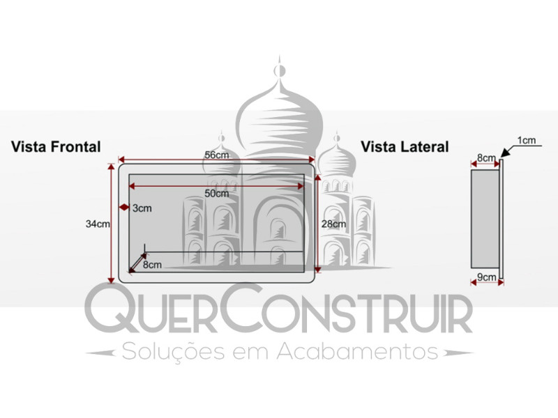 Medidas padrão para todos os modelos