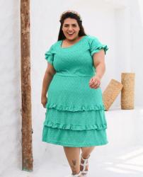 Moda - Coleção Verão Vestido Curto Plus Size Liso Estampado Modinha Evangélica Social Casual Piracicaba Americana Limeira - Coleção Verão Vestido Curto Plus Size Liso Estampado Modinha Evangélica Social Casual Piracicaba Americana Limeira