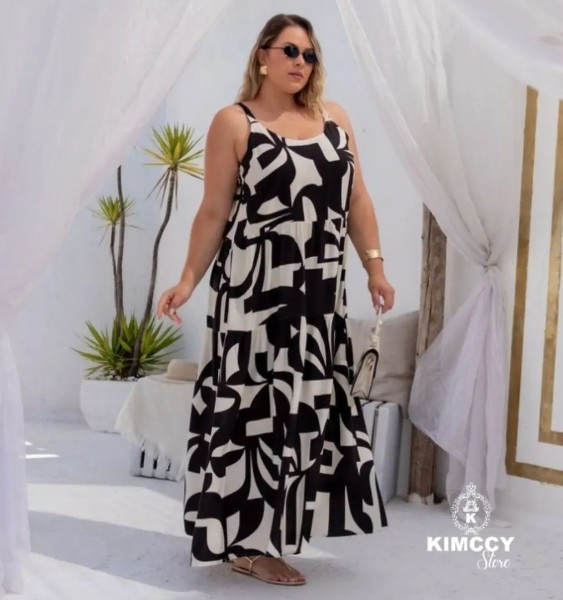 colecao-verao-vestido-longo-plus-size-estampado-alça-moda-social-casual-esporte-chic-piracicaba