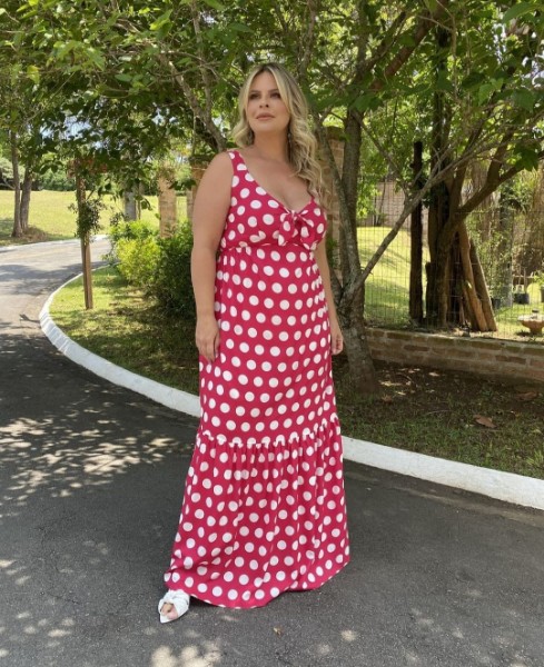 verao-vestido-longo-estampado-poa-plus-size-moda-evangelica-social-casual-esporte-fino-crepe