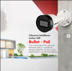 Para sua casa - Câmera de Segurança Bullet POE Intelbrás - Câmera de Segurança Bullet POE Intelbrás