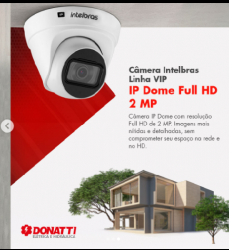 Câmera de Segurança IP Dome Full Intelbrás