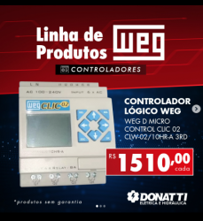 Eletrônicos e informática - Controlador Lógico WEG CLW-02/ 10hr-A 3rD Mogi mirim Monte sião Serra Negra Limeira - Controlador Lógico WEG CLW-02/ 10hr-A 3rD Mogi mirim Monte sião Serra Negra Limeira