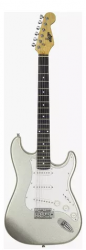 Guitarra Strato Malibu Silver Prata 