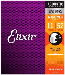 Encordoamento Violão Aço Elixir Nanoweb 0.11 