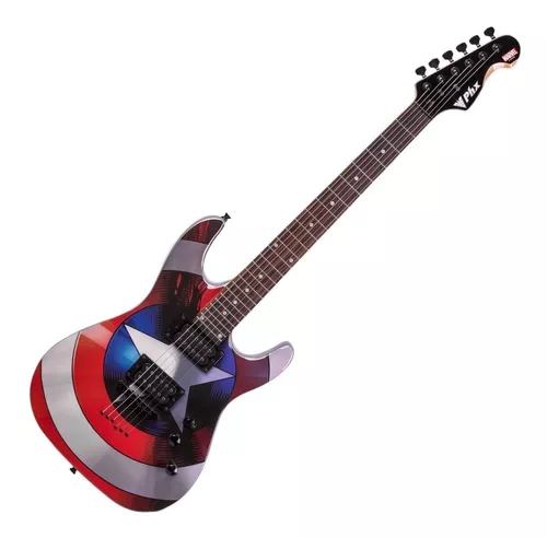 guitarra-phx-strato-marvel-capitao-america-gmc-1-limeira-sao-paulo-rio-claro