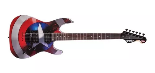 guitarra-phx-strato-marvel-capitao-america-gmc-1-limeira-sao-paulo-rio-claro